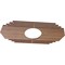 Ekena Millwork Chrysler Wood Fretwork Pierced Ceiling Medallion, Walnut, 20"W x 10"H x 5 1/4"ID x 1/4"T CMWP20X10X0250CSWA - alternate 3
